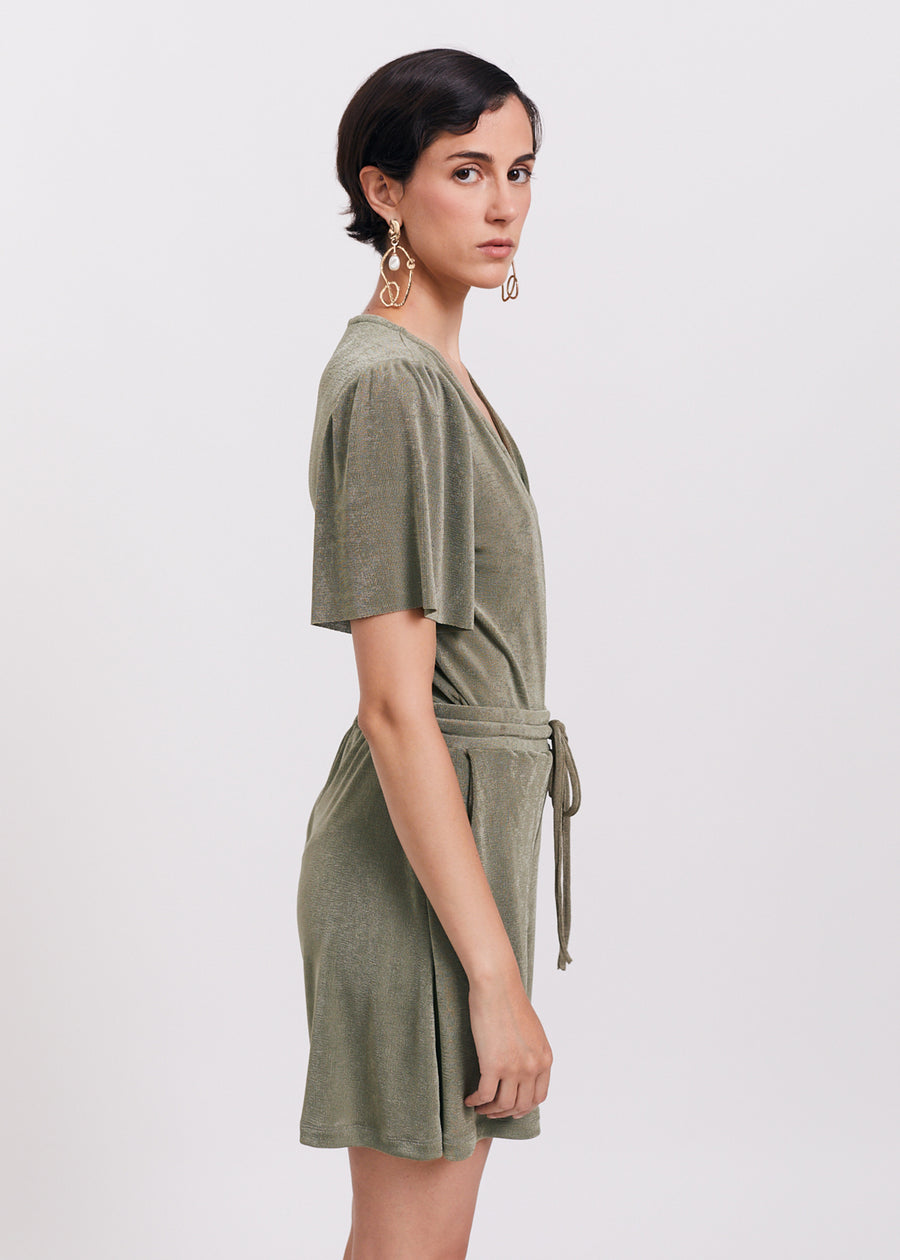 The wrap bodysuit | Olive