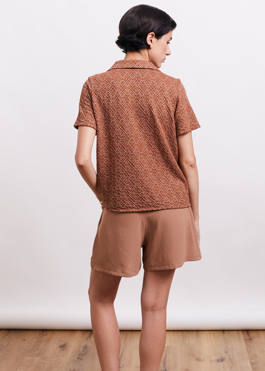 Edie shirt | Terracotta