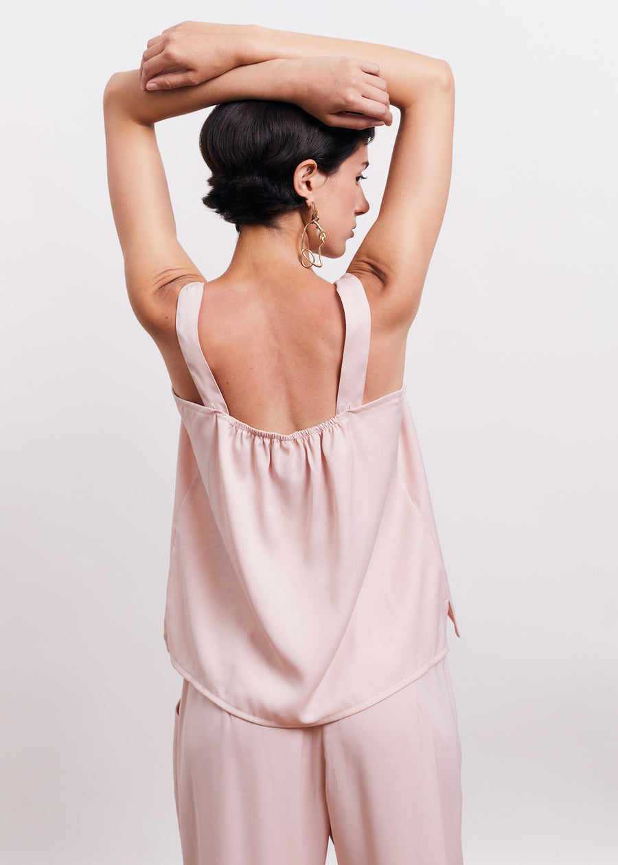 Camille top | Powder pink