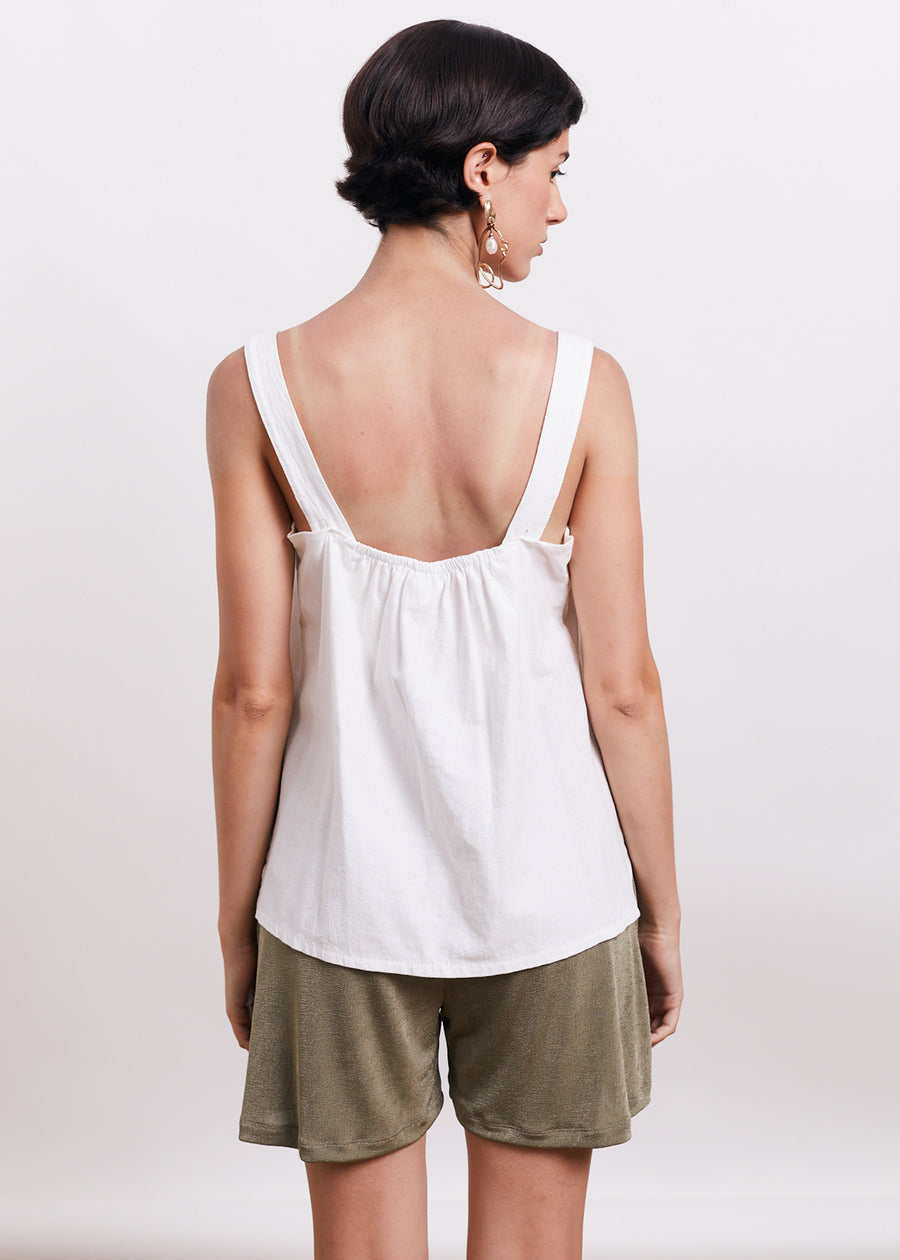 Camille top | White