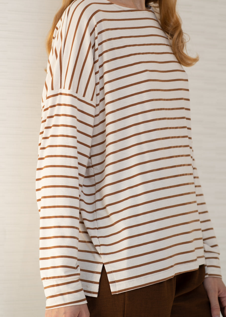 Marian shirt | Caramel stripes