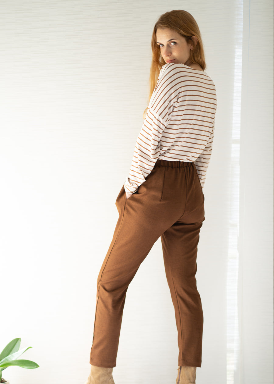 Vega pants | Chocolate brown